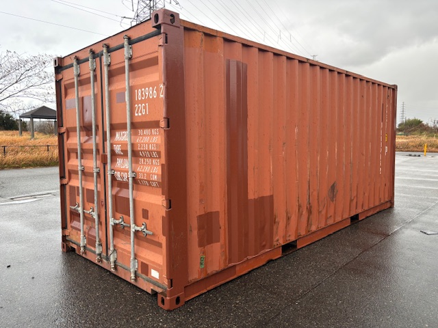 【北陸】中古20ft ドライスチールコンテナ（未塗装）