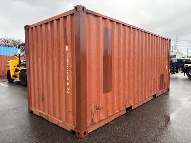 【北陸】中古20ft ドライスチールコンテナ（未塗装）