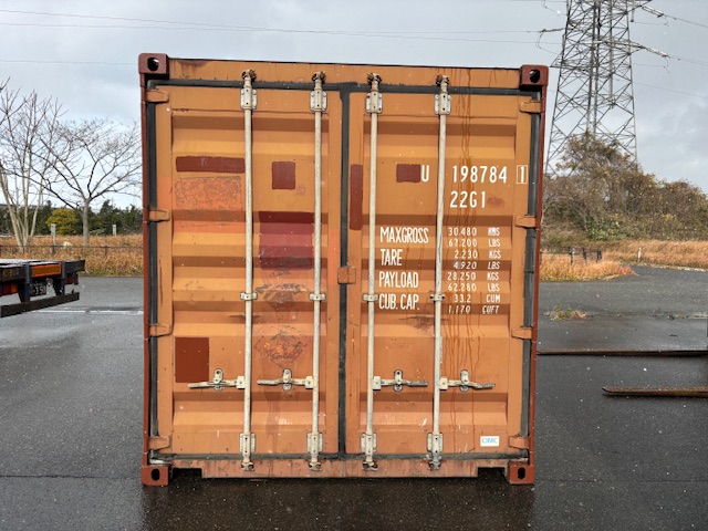 【北陸】中古20ft ドライスチールコンテナ（未塗装）