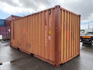 【北陸】中古20ft ドライスチールコンテナ（未塗装）