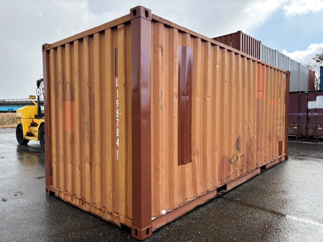 【北陸】中古20ft ドライスチールコンテナ（未塗装）