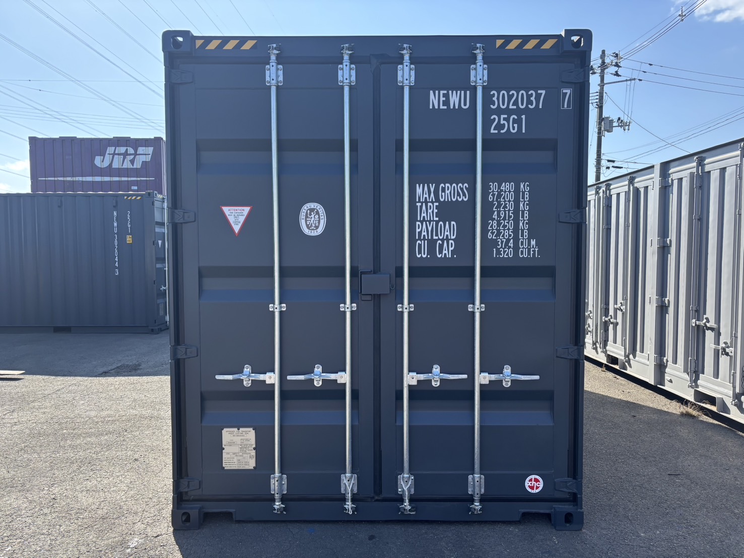 【東北】新造20ftHC(背高)　ドライスチールコンテナ【NEWU3020377】