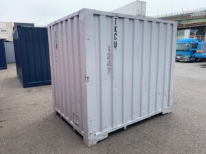 【神戸】中古6FT ドライスチールコンテナ（波板タイプ、L面ドア）TKCU1247