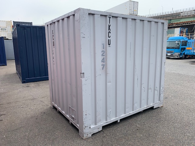 【神戸】中古6FT ドライスチールコンテナ（波板タイプ、L面ドア）TKCU1247