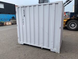 【神戸】中古6FT ドライスチールコンテナ（波板タイプ、L面ドア）TKCU1247