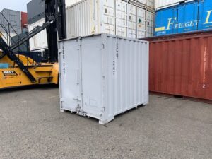 【神戸】中古6FT ドライスチールコンテナ（波板タイプ、L面ドア）TKCU1247