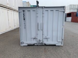 【神戸】中古6FT ドライスチールコンテナ（波板タイプ、L面ドア）TKCU9408