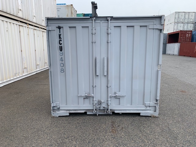 【神戸】中古6FT ドライスチールコンテナ（波板タイプ、L面ドア）TKCU9408