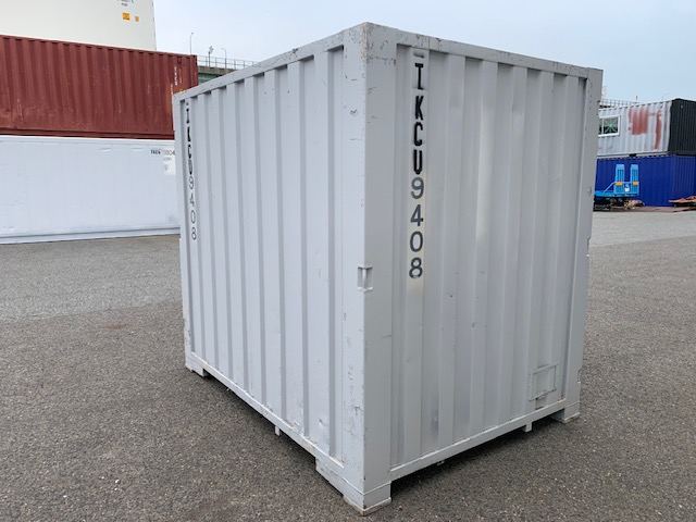 【神戸】中古6FT ドライスチールコンテナ（波板タイプ、L面ドア）TKCU9408