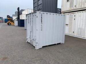 【神戸】中古6FT ドライスチールコンテナ（波板タイプ、L面ドア）TKCU9408