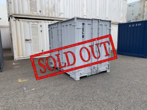 【神戸】中古6FT ドライスチールコンテナ（波板タイプ、L面ドア）TKCU9408