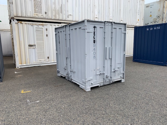 【神戸】中古6FT ドライスチールコンテナ（波板タイプ、L面ドア）TKCU9408