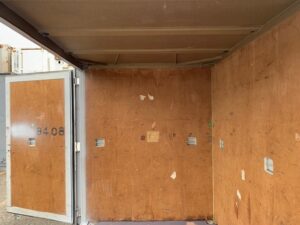 【神戸】中古6FT ドライスチールコンテナ（波板タイプ、L面ドア）TKCU9408