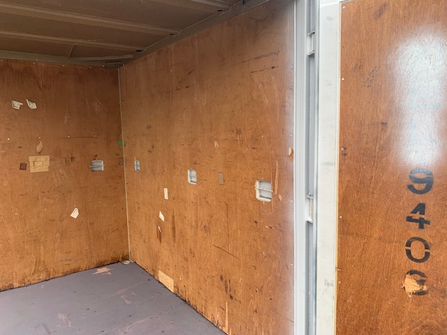 【神戸】中古6FT ドライスチールコンテナ（波板タイプ、L面ドア）TKCU9408