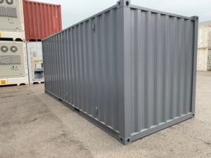 中古20ftレンタルボックス 3ドア仕様　グレー塗装済み NO.1203223