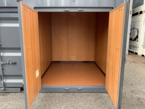 中古20ftレンタルボックス 3ドア仕様　グレー塗装済み NO.1203223