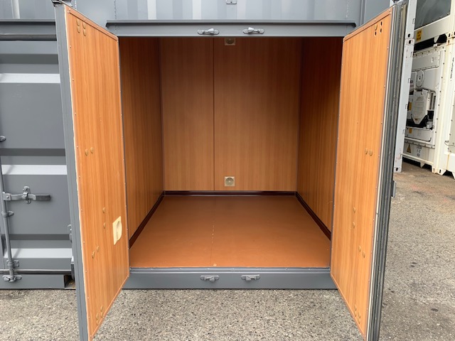 中古20ftレンタルボックス 3ドア仕様　グレー塗装済み NO.1203223