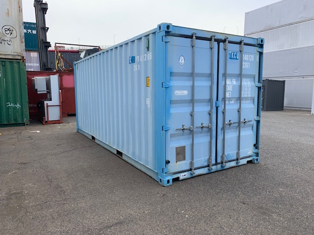 【神戸】中古20FT ドライスチールコンテナ 片開きドア付き　TKCU1401206