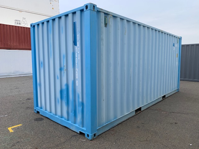 【神戸】中古20FT ドライスチールコンテナ 片開きドア付き　TKCU1401206