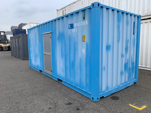 【神戸】中古20FT ドライスチールコンテナ 片開きドア付き　TKCU1401206