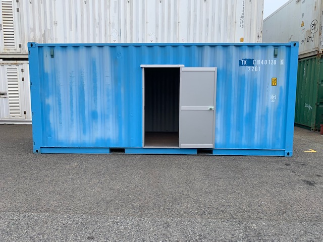 【神戸】中古20FT ドライスチールコンテナ 片開きドア付き　TKCU1401206