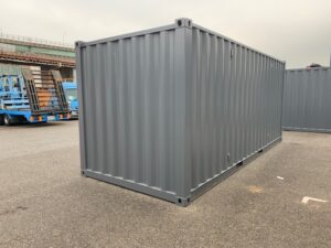 中古20ftレンタルボックス 2ドア仕様　グレー塗装済み NO.2011932