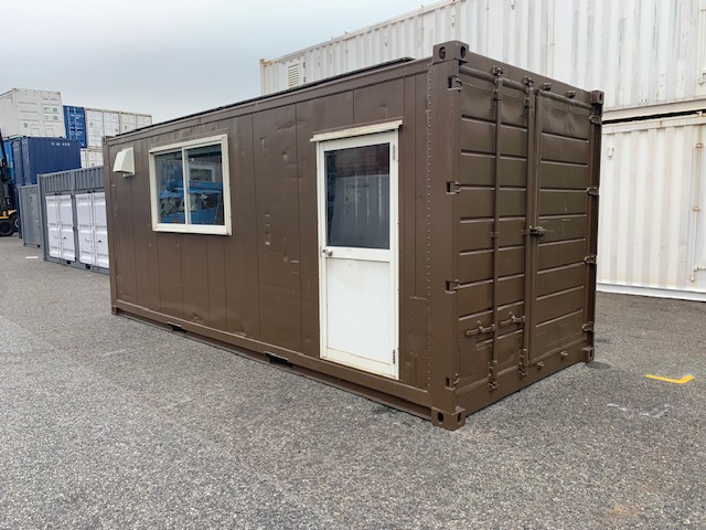 中古20ft　断熱ハウス仕様コンテナ（茶色）　TKCU8089742