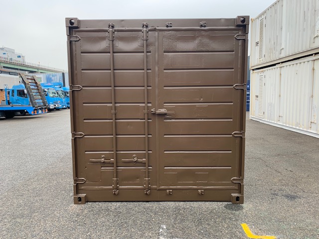 中古20ft　断熱ハウス仕様コンテナ（茶色）　TKCU8089742