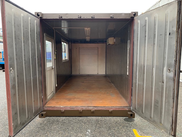 中古20ft　断熱ハウス仕様コンテナ（茶色）　TKCU8089742