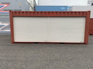 【神戸】中古20FT ドライスチールコンテナ 左ネルフルシャッター付き TKCU9622990