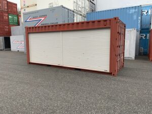 【神戸】中古20FT ドライスチールコンテナ 左ネルフルシャッター付き TKCU9622990