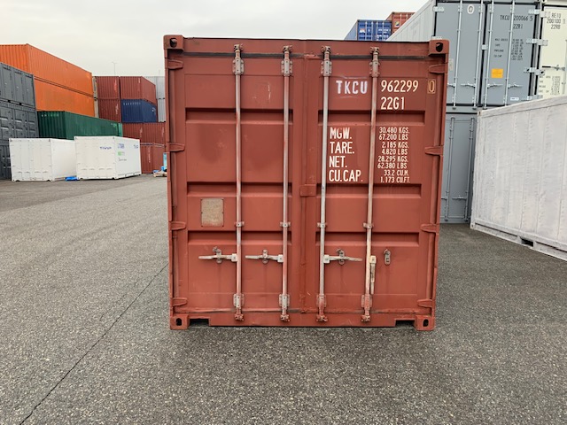 【神戸】中古20FT ドライスチールコンテナ 左ネルフルシャッター付き TKCU9622990