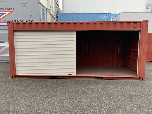 【神戸】中古20FT ドライスチールコンテナ 左ネルフルシャッター付き TKCU9622990