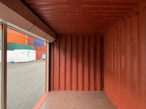 【神戸】中古20FT ドライスチールコンテナ 左ネルフルシャッター付き TKCU9622990