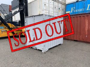 【神戸】中古6FT ドライスチールコンテナ（波板タイプ）TKCU1247