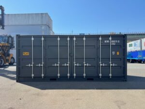 【在庫入荷！】新造20FTフルサイドオープンコンテナ　RAL7016