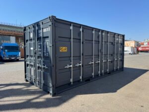 【在庫入荷！】新造20FTフルサイドオープンコンテナ　RAL7016