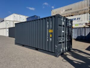 【在庫入荷！】新造20FTフルサイドオープンコンテナ　RAL7016