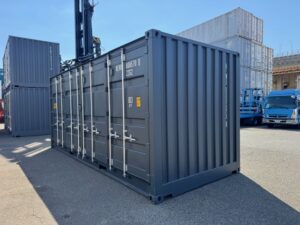 【在庫入荷！】新造20FTフルサイドオープンコンテナ　RAL7016