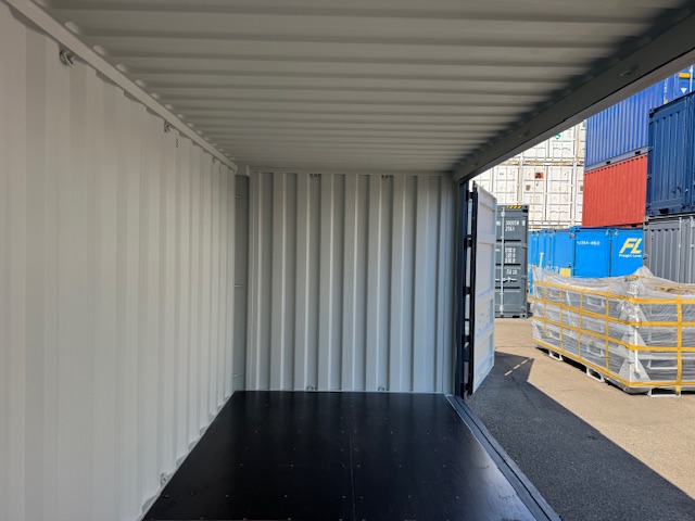 【在庫入荷！】新造20FTフルサイドオープンコンテナ　RAL7016