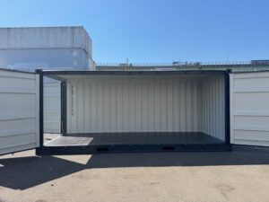 【在庫入荷！】新造20FTフルサイドオープンコンテナ　RAL7016