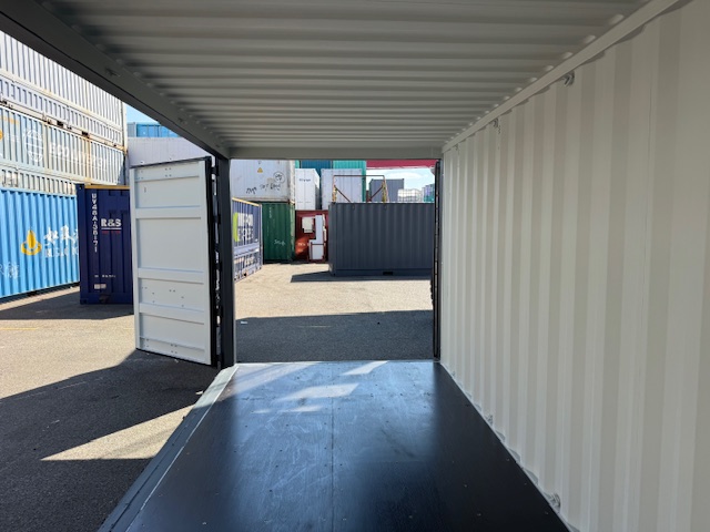 【在庫入荷！】新造20FTフルサイドオープンコンテナ　RAL7016