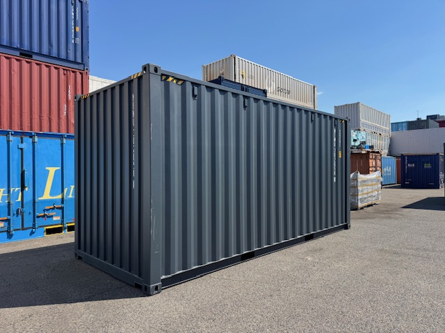 【在庫入荷！】新造20FTハイキューブドライスチールコンテナ　RAL7016