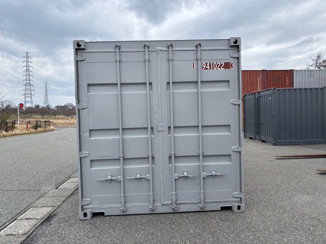 【北陸】中古20ft ドライスチールコンテナ　3mシャッター付き　グレー塗装