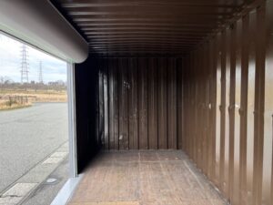 【北陸】中古20ft ドライスチールコンテナ　3mシャッター付き　グレー塗装