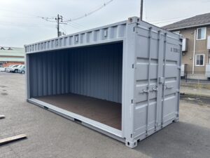 【東北】中古20ft　左パネルフルサイドシャッター付きコンテナ【U7757543】