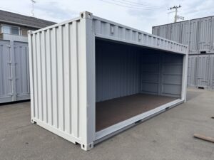 【東北】中古20ft　左パネルフルサイドシャッター付きコンテナ【U7757543】