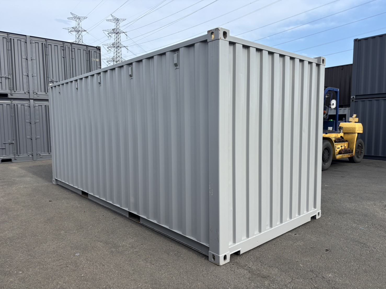 【東北】中古20ft　左パネルフルサイドシャッター付きコンテナ【U7757543】