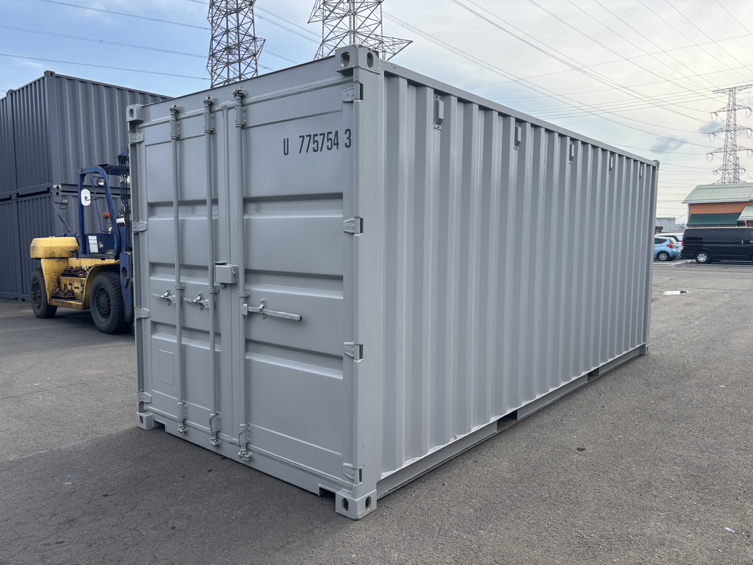 【東北】中古20ft　左パネルフルサイドシャッター付きコンテナ【U7757543】