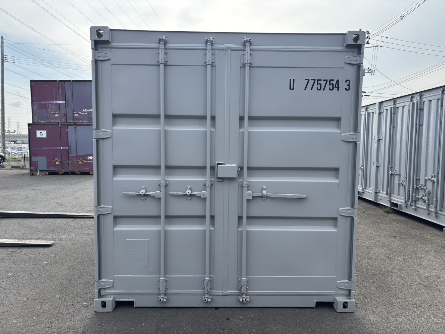 【東北】中古20ft　左パネルフルサイドシャッター付きコンテナ【U7757543】